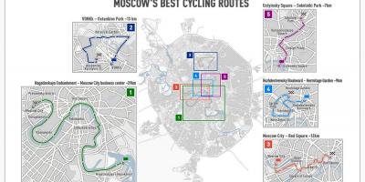 Moskva kole mapě