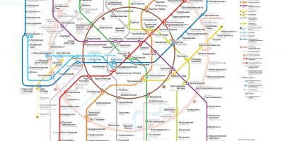 Mapa Moskevského metra