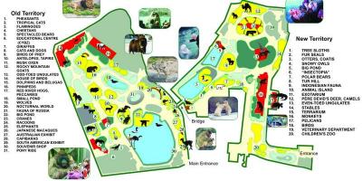 Mapa Moskevské zoo