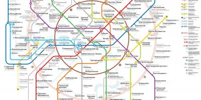 Moskva dopravní mapa