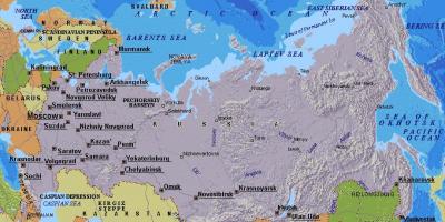 Mapa Moskvě, Rusko