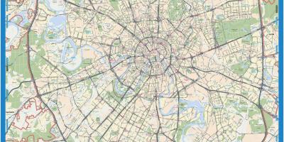 Moskva topografické mapy
