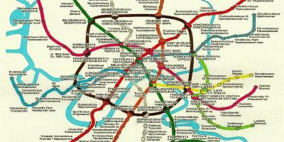 Moskva železniční mapě