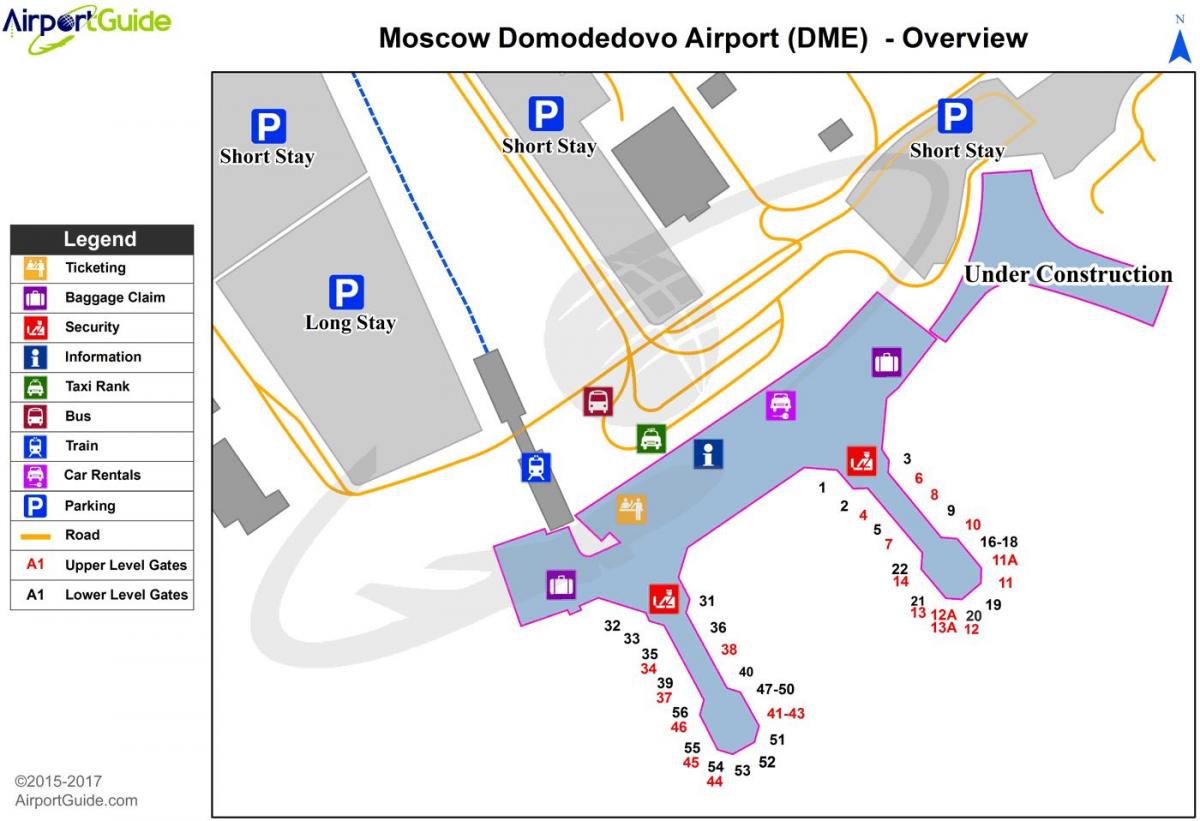 mapa DME letiště