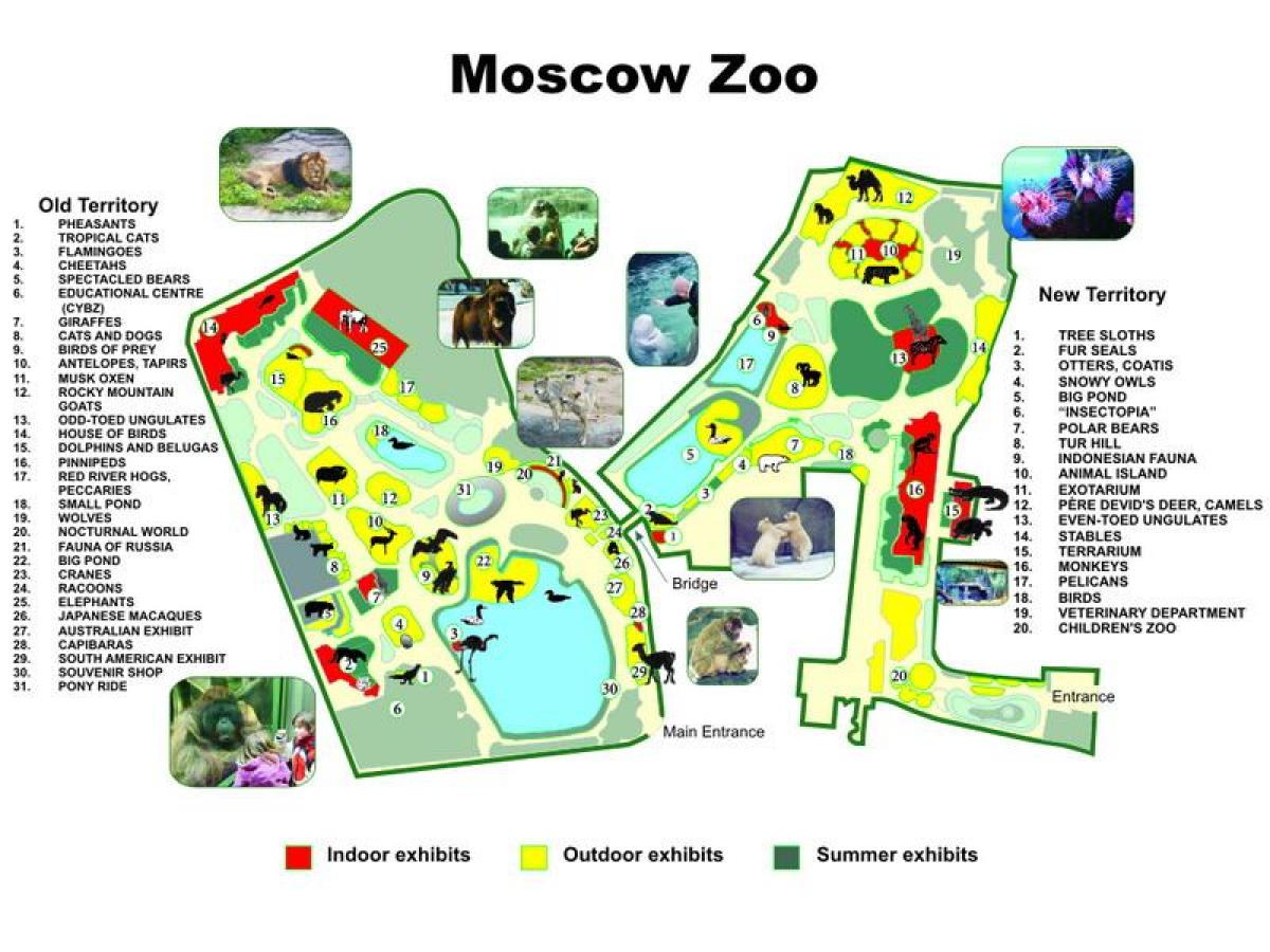 mapa Moskevské zoo