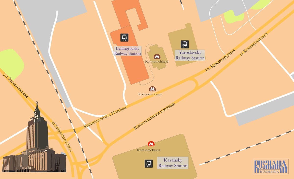 mapa Moskva oktiabrskaia stanice