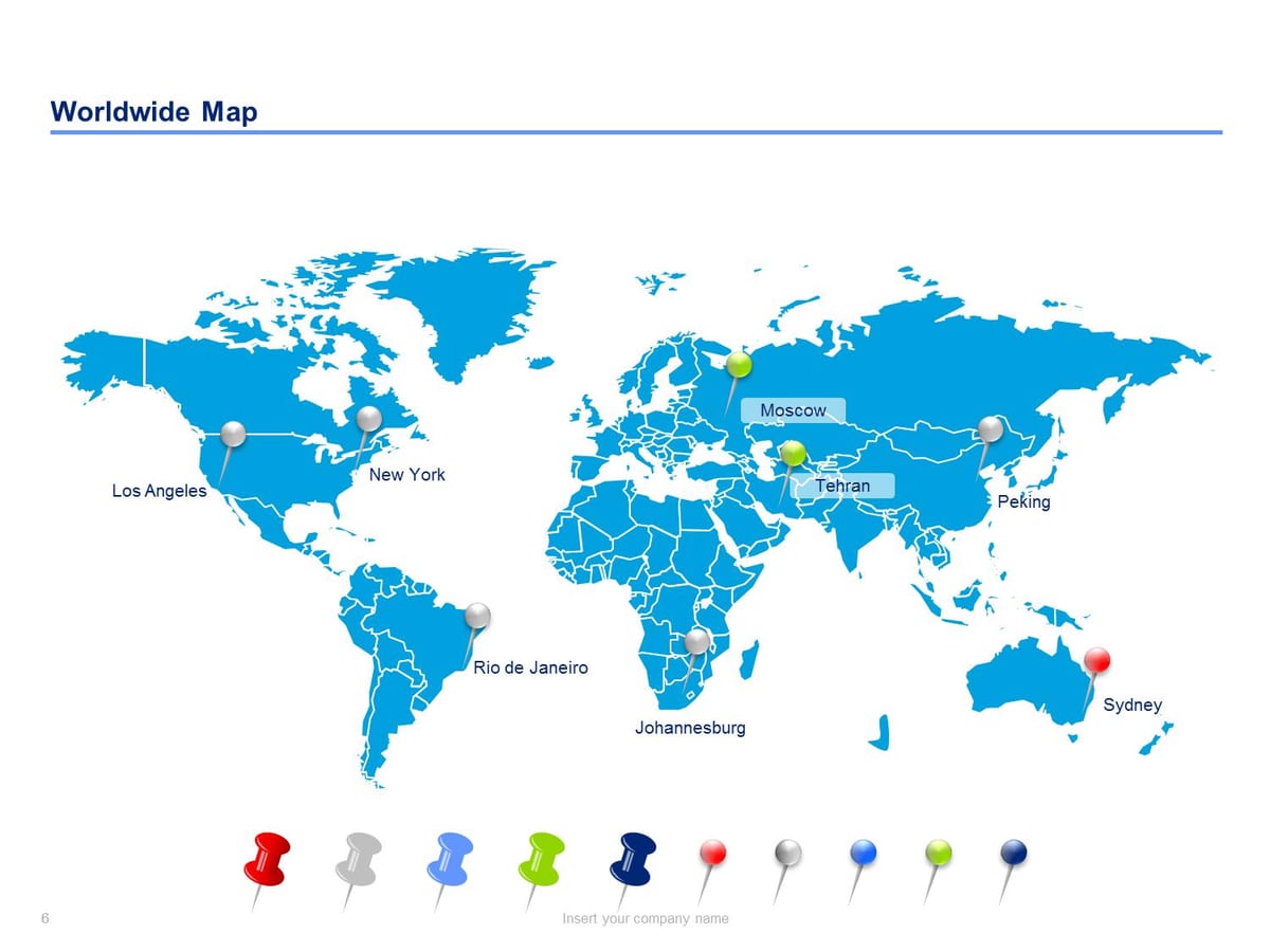Moskva Rusko na mapě světa