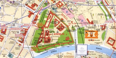 Moscow city center mapě