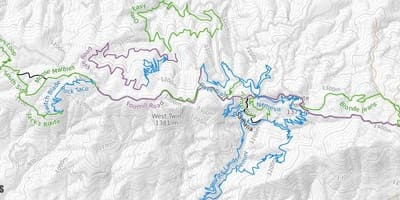 Mapa Moskvy horské stezce