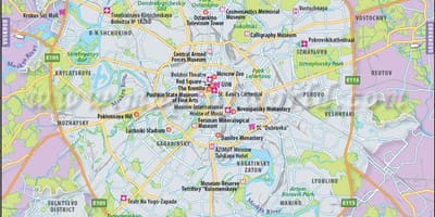 Mapa Moskvy id