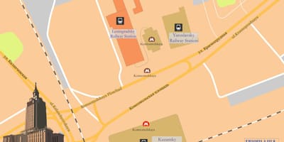 Mapa Moskva oktiabrskaia stanice